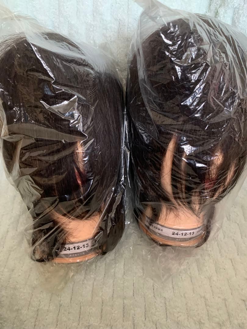 美容師 国家試験本番用カットウィッグ 三矢2体 新品未開封。24-12-13。