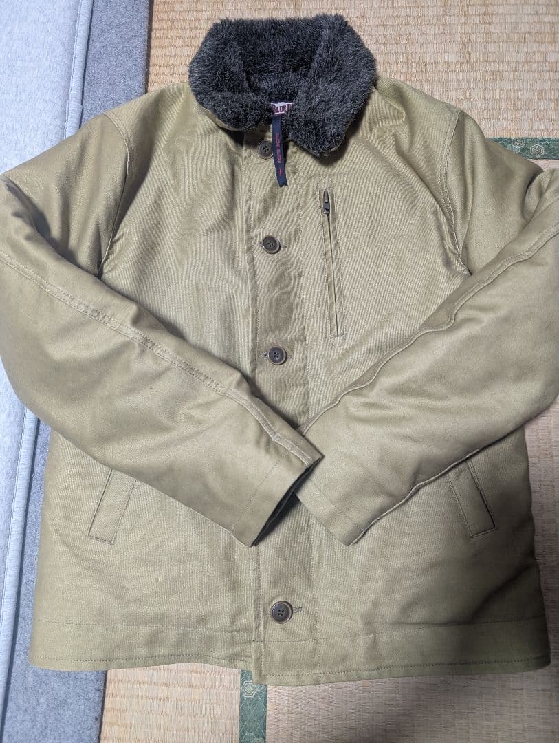 ハリウッドランチマーケット　ジャーマンクロス　デッキジャケット　blueblue