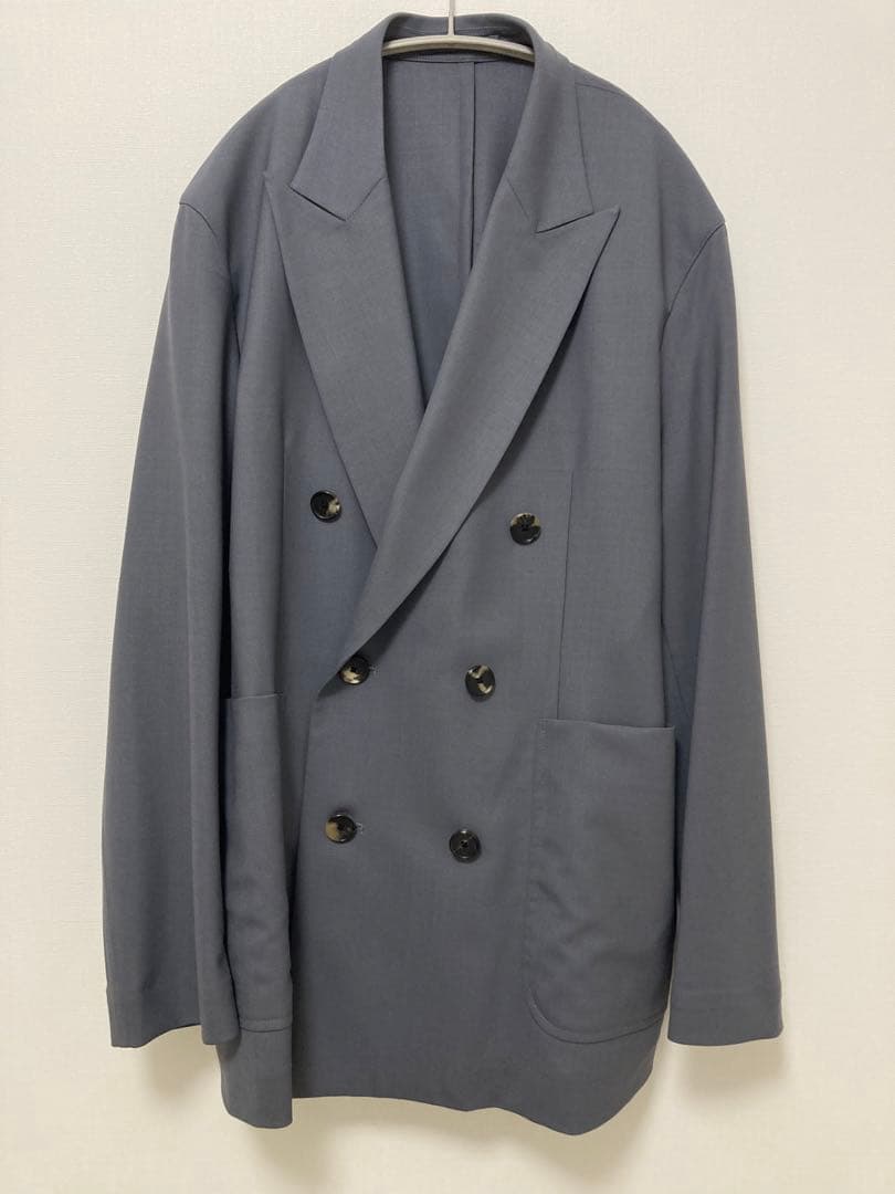 the CLASIK テーラードジャケット　DORMEUIL高級ウール　グレー