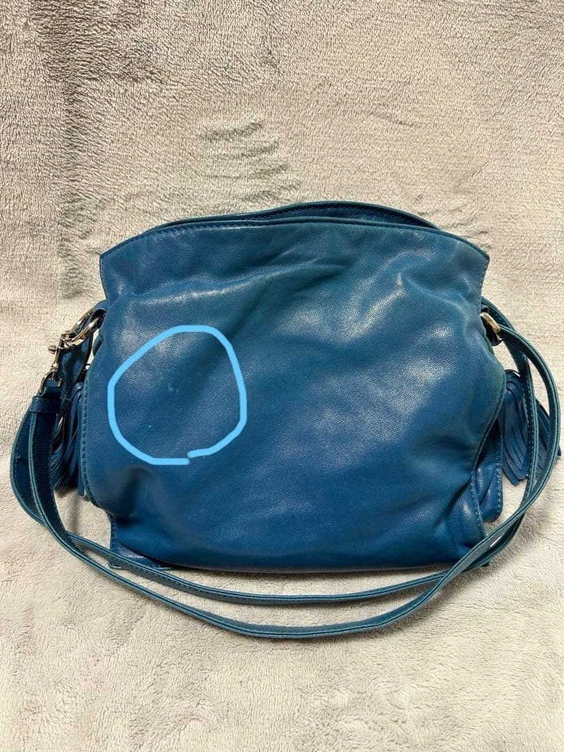 【※最終】LOEWE フラメンコ ブルー ショルダーバッグ
