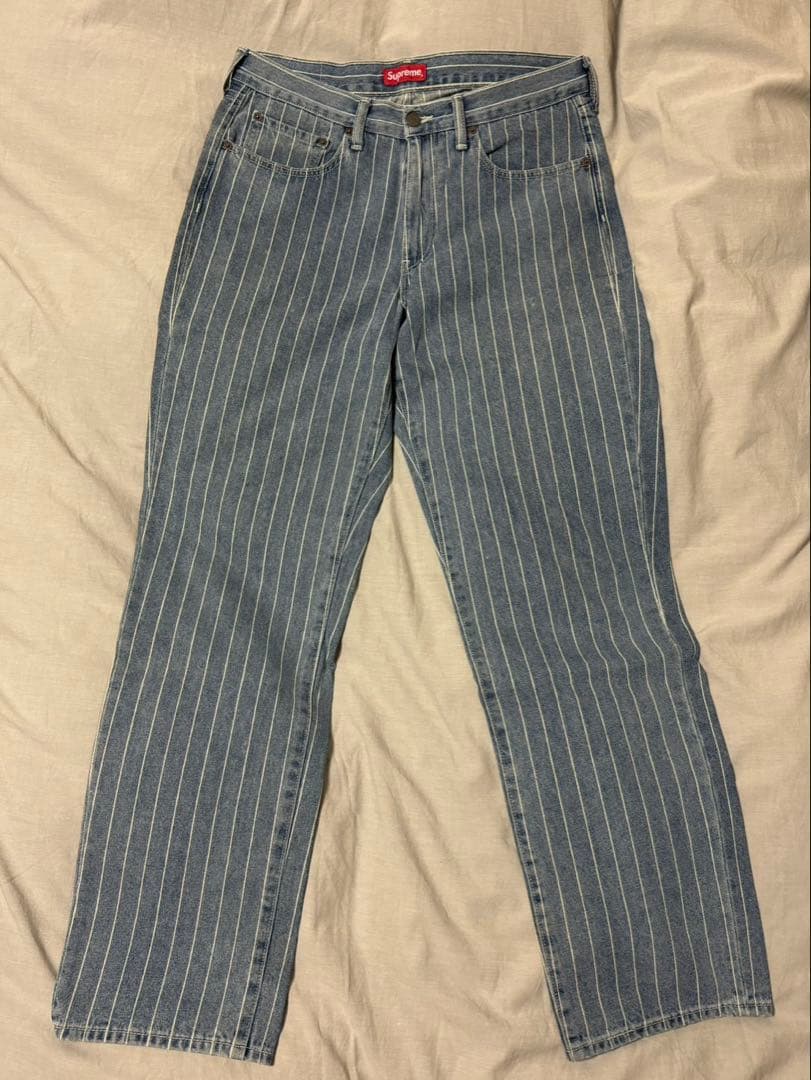 パンツ 18ss Supreme Levi's Pinstripe 550 Jeans