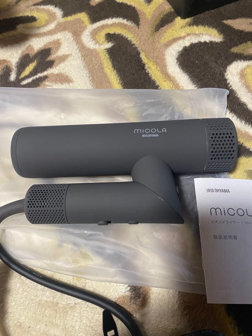 MiCOLAイオンヘアドライヤー グレー
