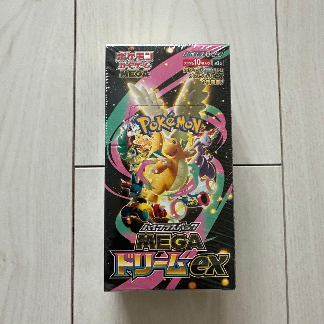 シュリンク付き ポケモンカードゲーム MEGAドリーム ex 1BOX