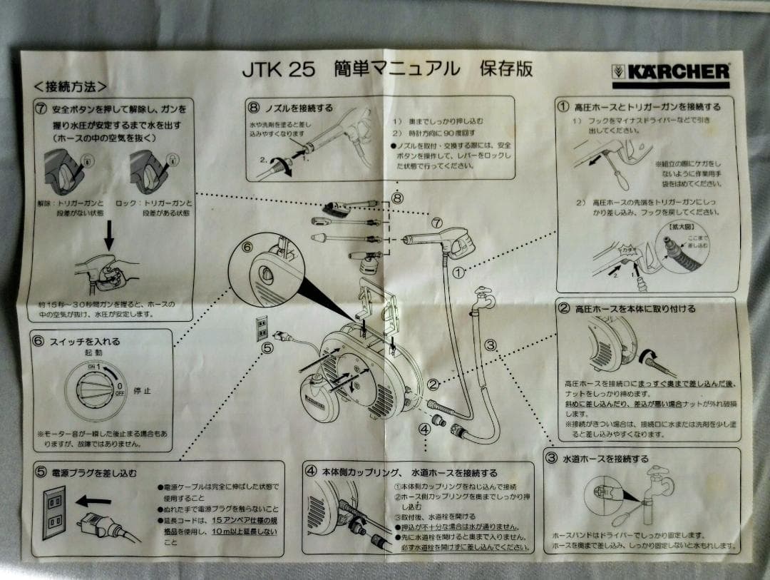 新品　ケルヒャー　家庭用高圧洗浄機　JTK25 一式