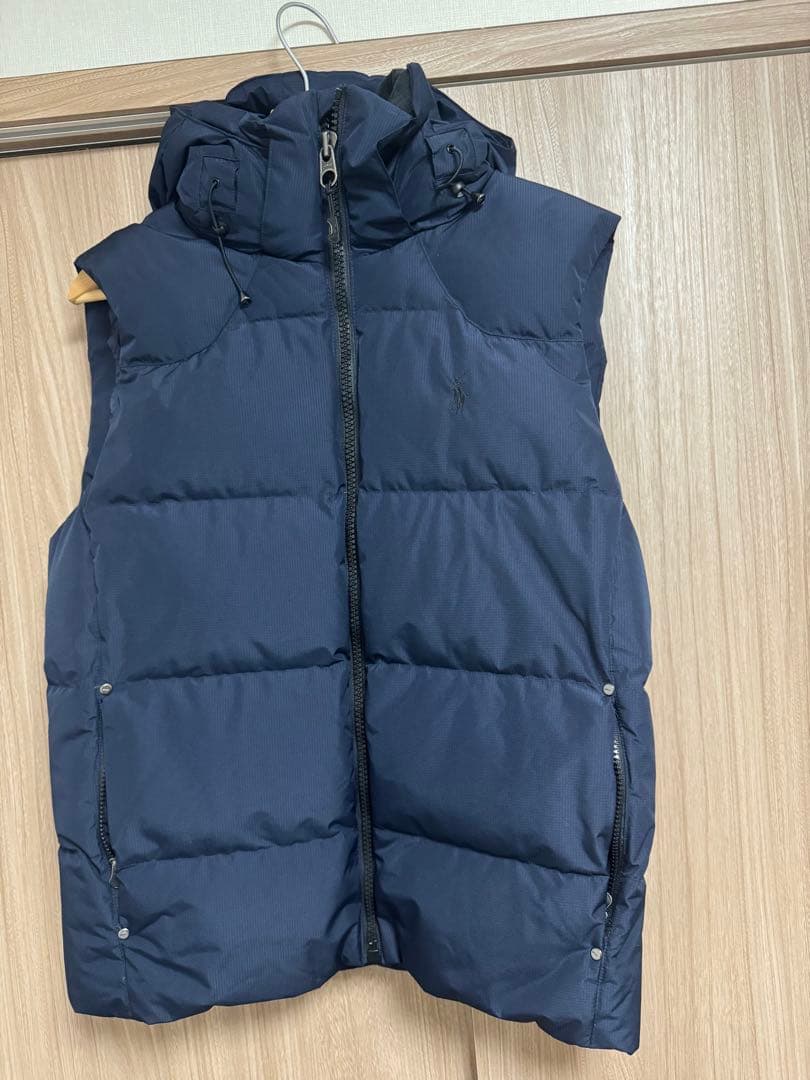 ポロ ラルフローレン ダウンベスト 紺 美品 Mサイズ