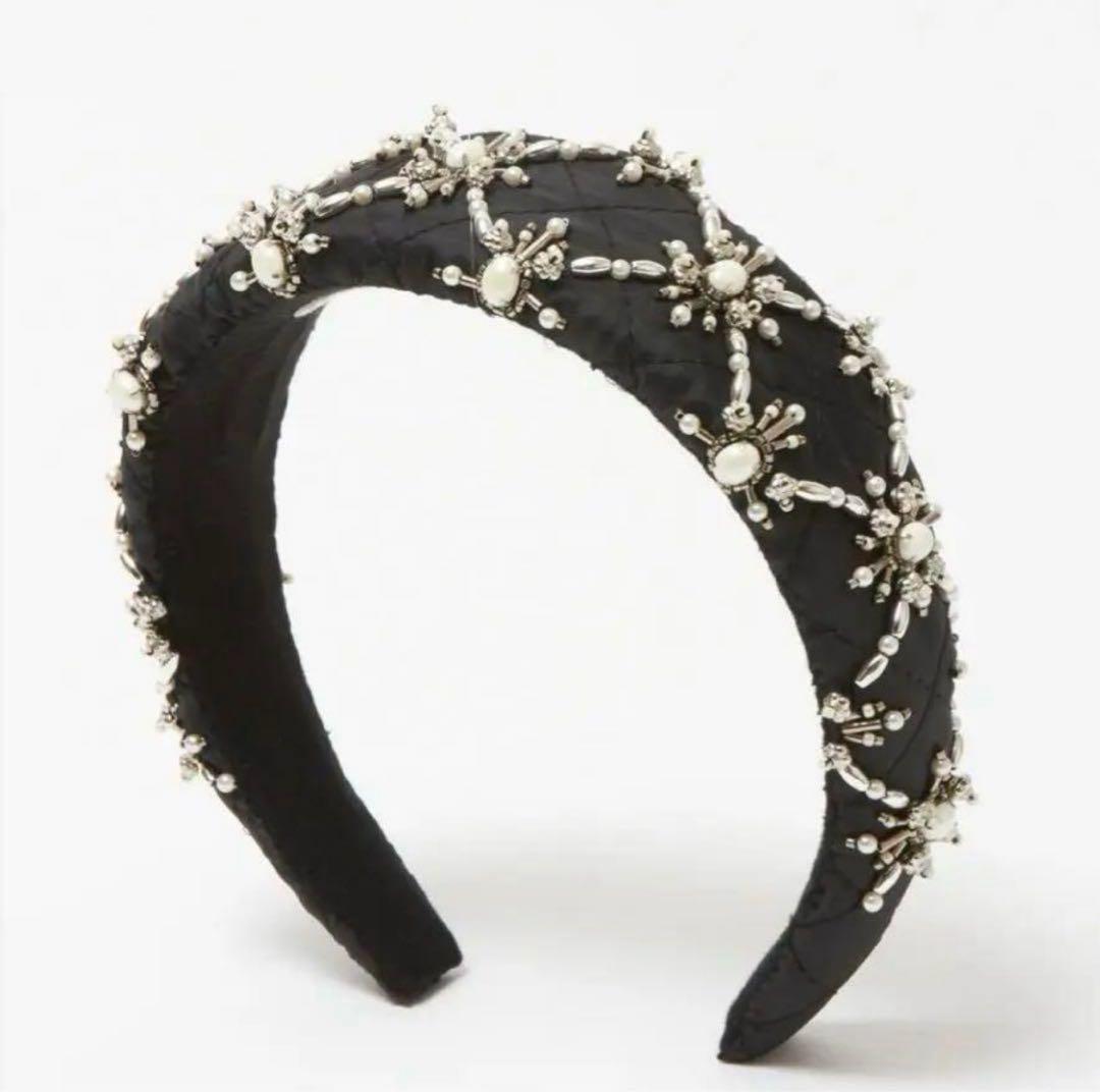 ヘアアクセサリー tanakadaisuke White pearl hair band