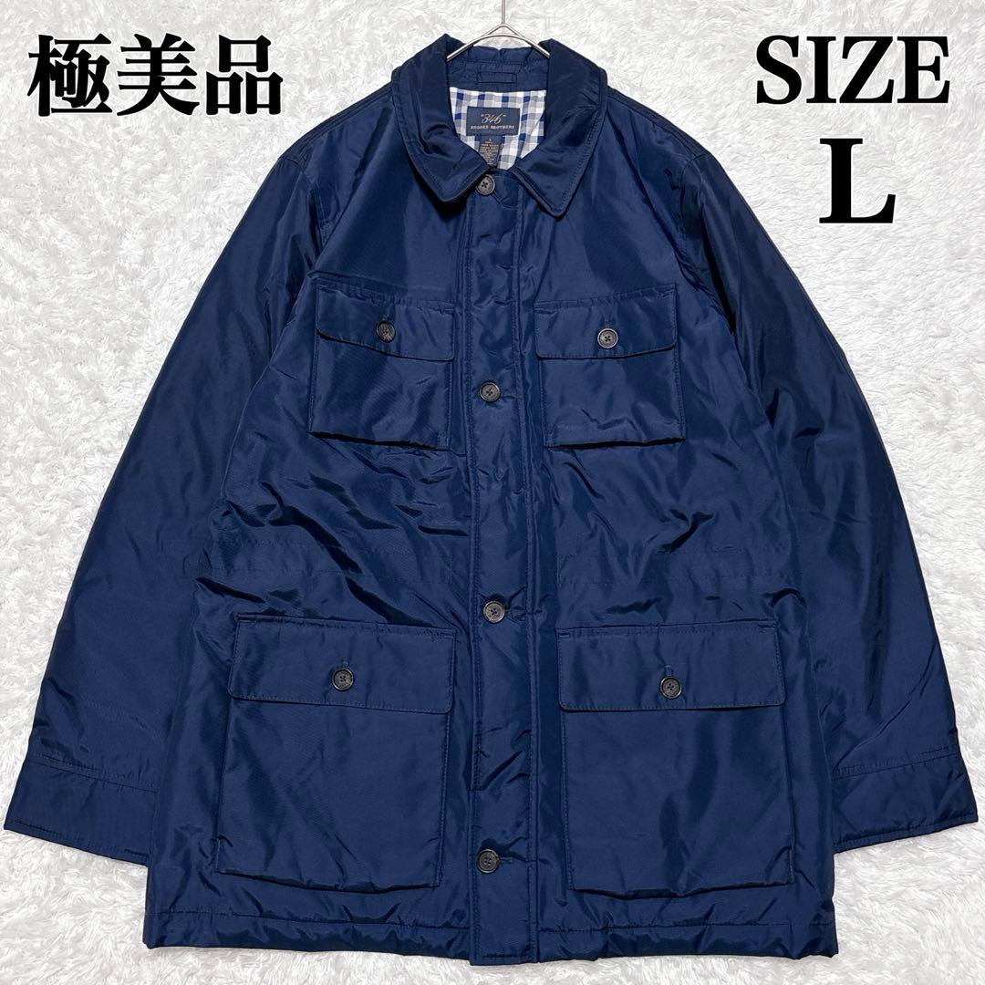 極美品✨ブルックスブラザーズ サファリジャケット ナイロンコート ネイビー L
