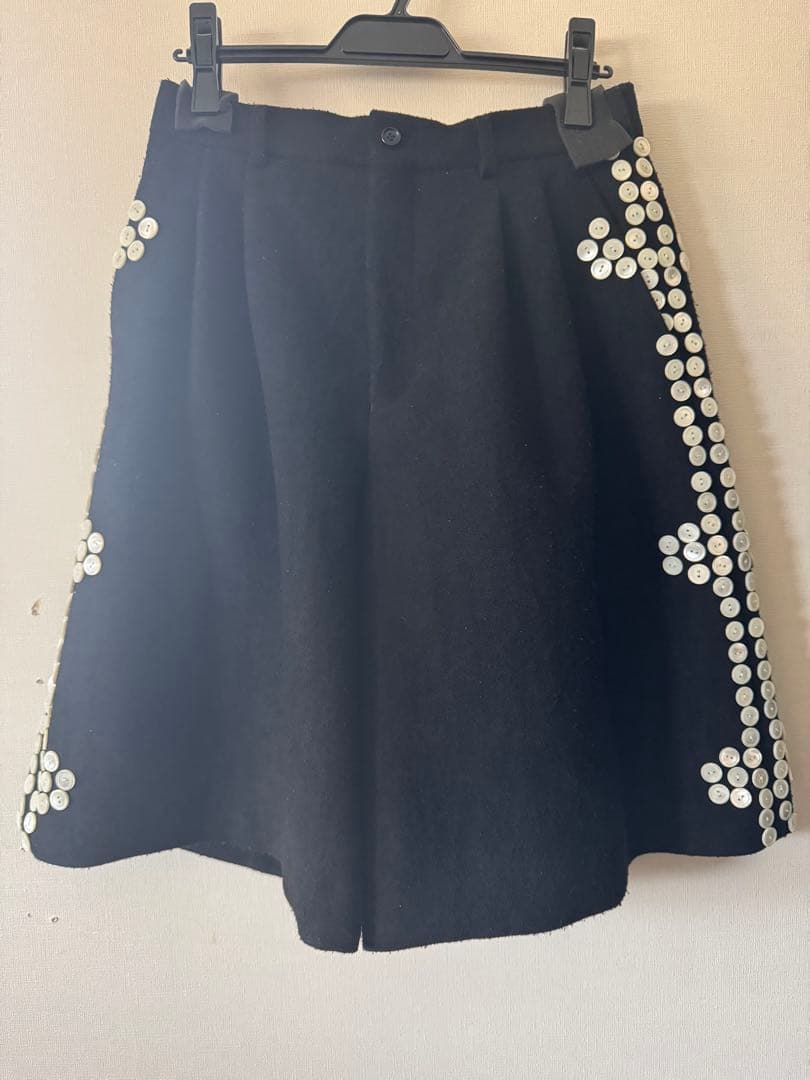 COMME des GARCONS HOMME PLUS フレアショーツ S 黒