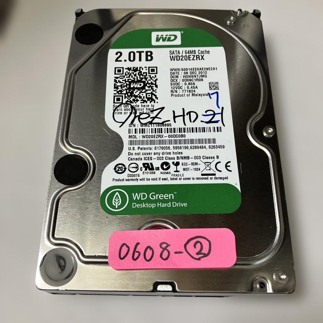 s*n様 Western Digital HDD WD20EZRX 2TB ×