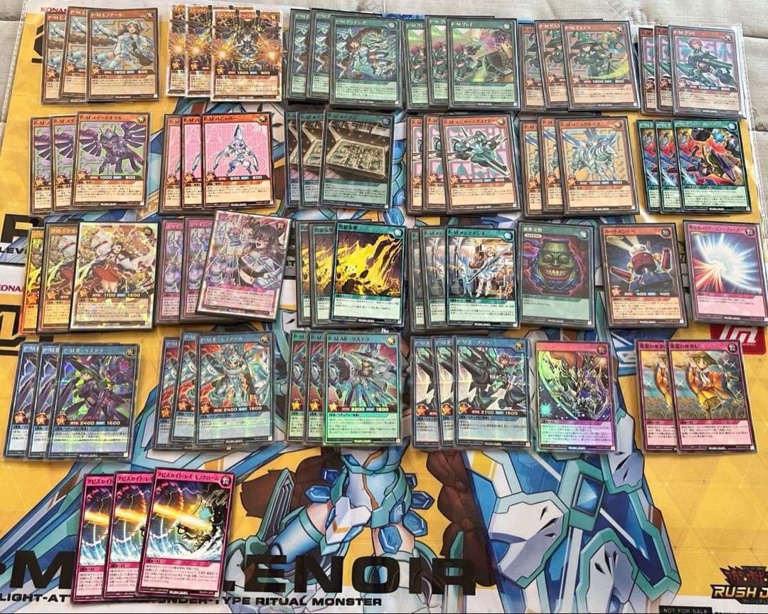 本格構築　ラッシュデュエル　P・M デッキ　プレイマット、おまけ付