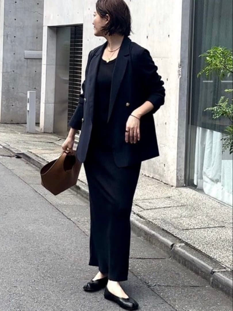 極美品★ リヴドロワ　ストレッチツイルテーラードジャケット