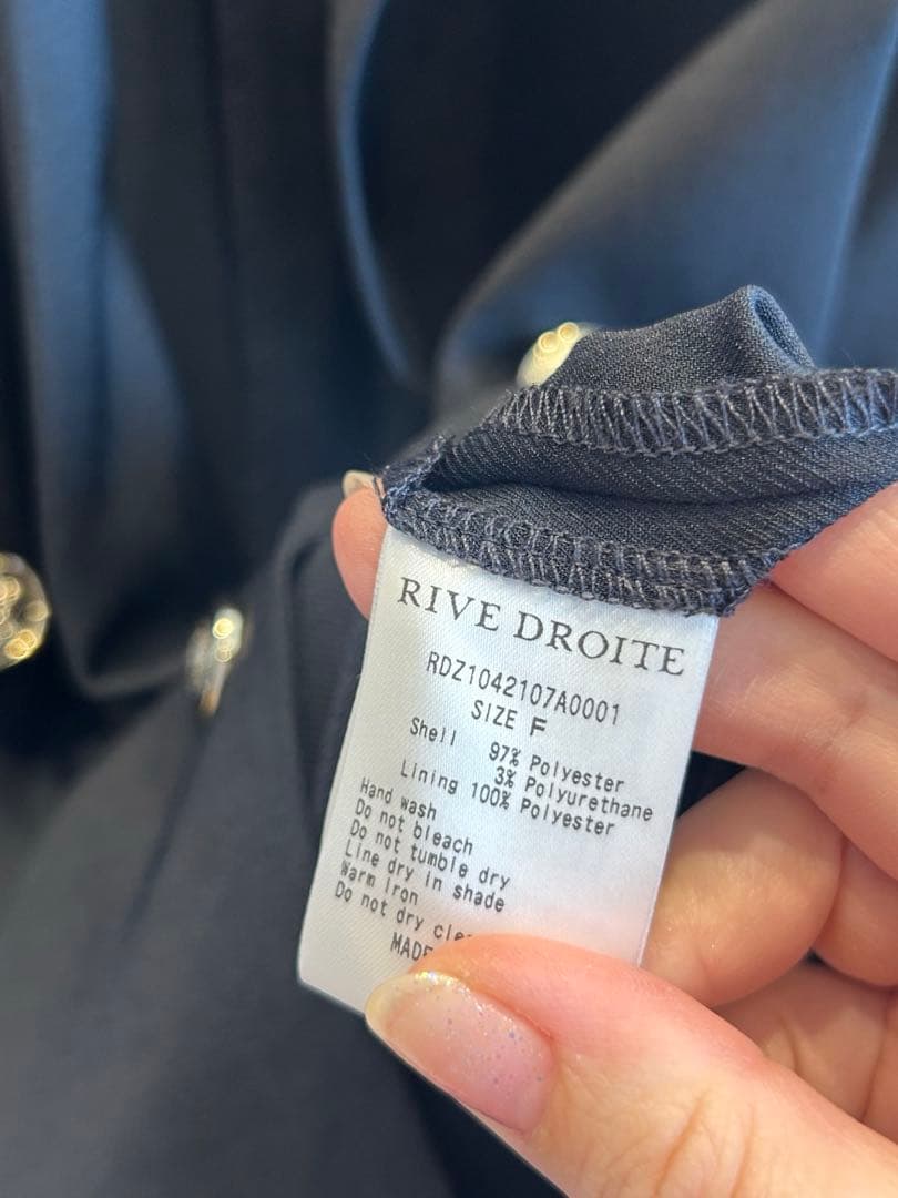 極美品★ リヴドロワ　ストレッチツイルテーラードジャケット