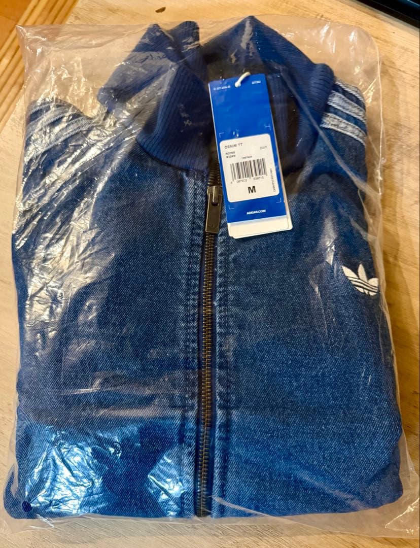 新品未使用 adidas アディカラー デニム トラック ジャケット M
