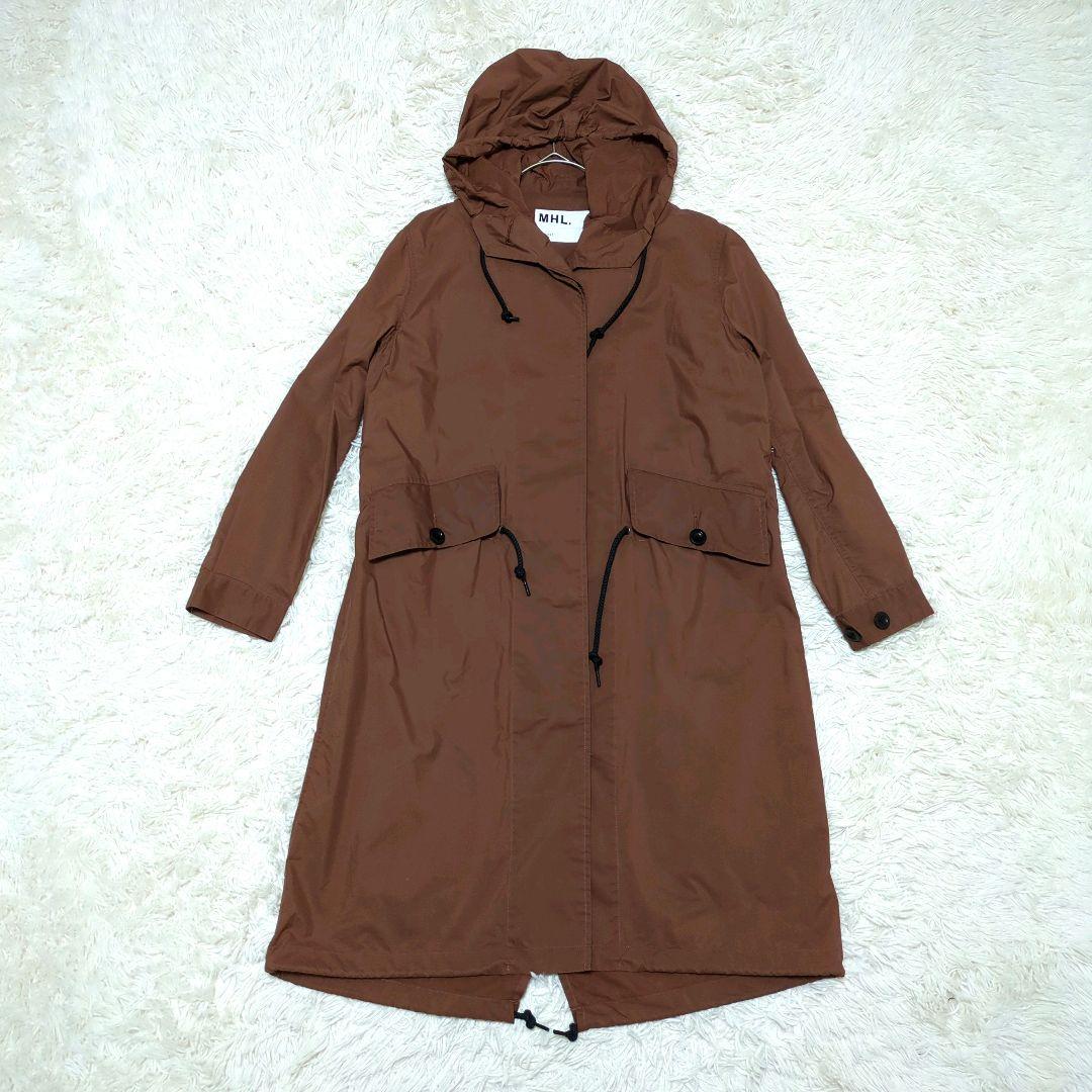 美品 マーガレットハウエル　MHL. モッズコート　フーディー エンジ　Ⅰ