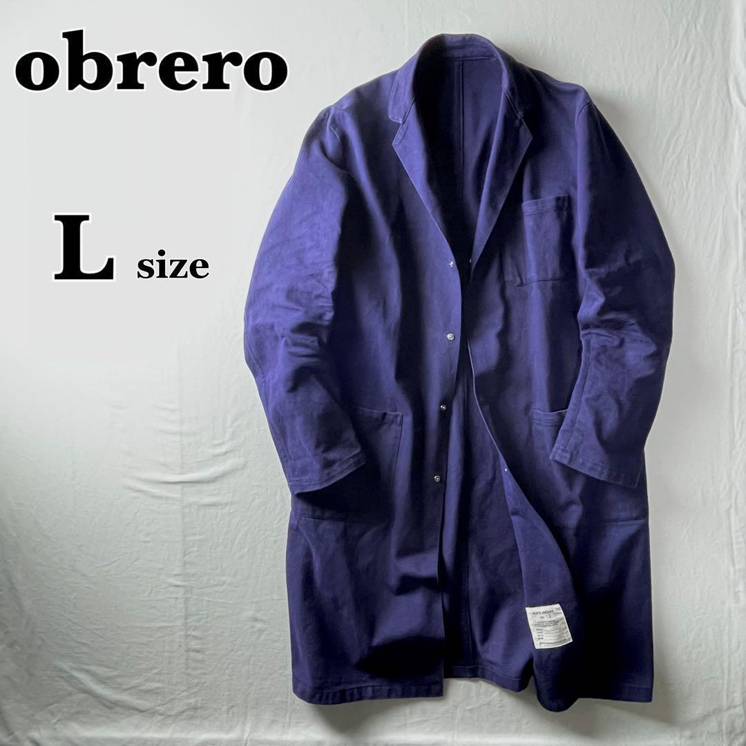【obrero】ワークコート カツラギ コットンツイル j98