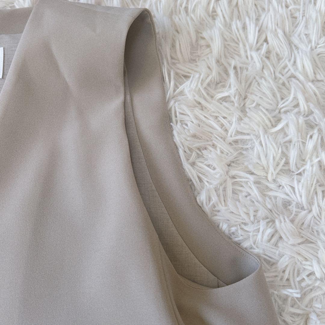 美品✨ソージュ SOEJU ソフトオックスノーカラージレ ベスト ベージュ