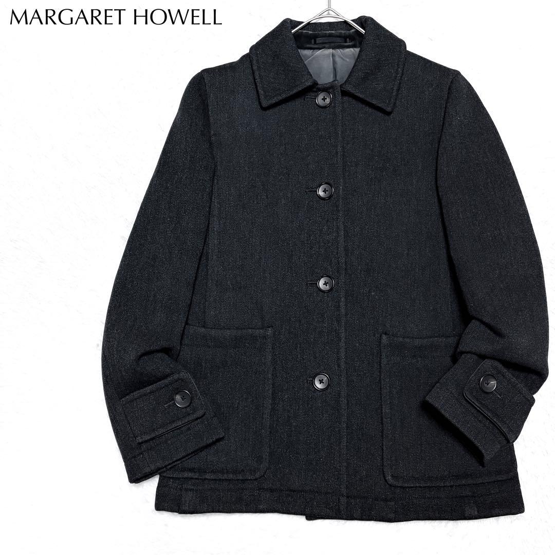 MHL. マーガレットハウエル ウール ハーフ コート 上品 高級 オフィス