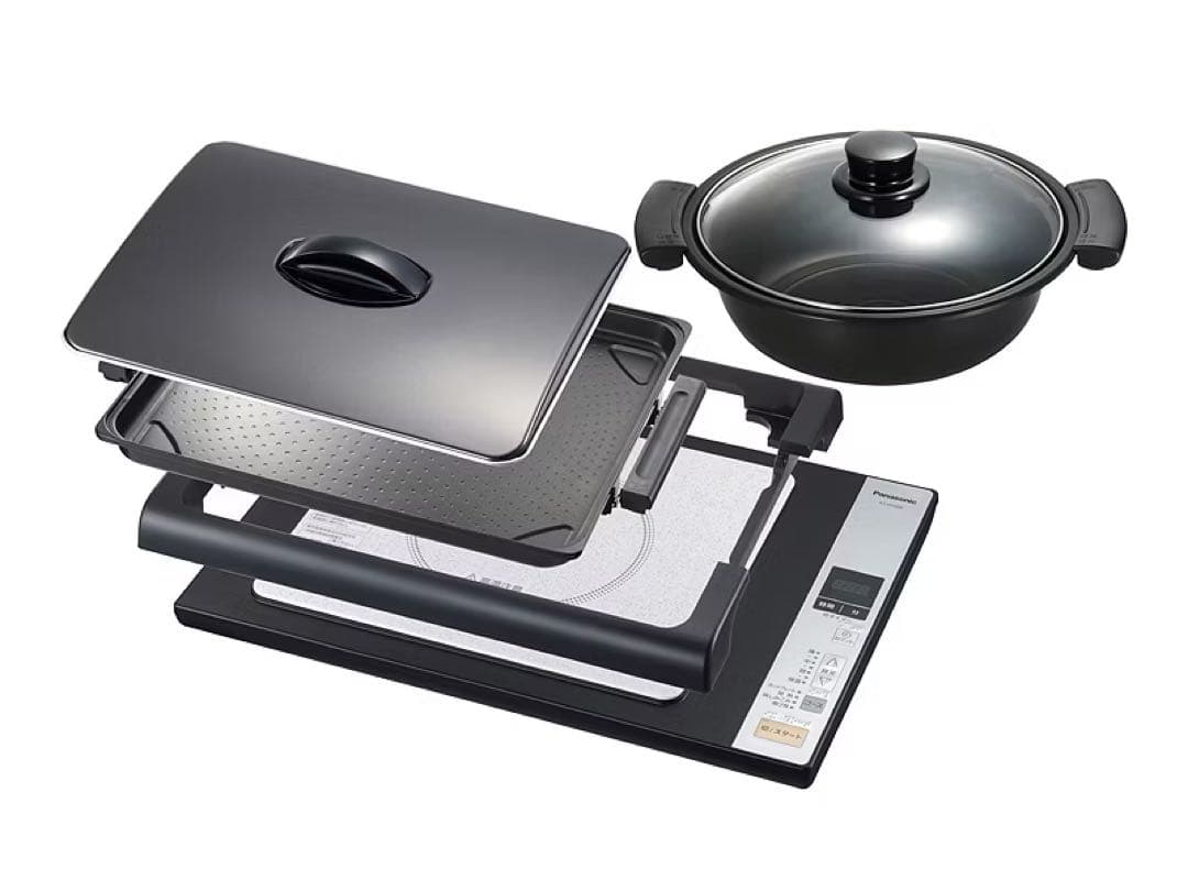 【未使用品】Panasonic IHホットプレート KZ-HP2000 鍋付き