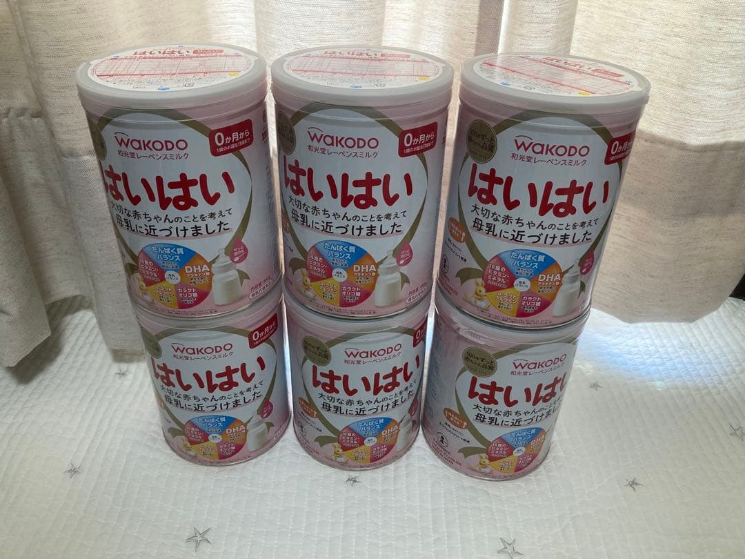 WAKODO 和光堂　はいはい 粉ミルク ミルク缶　6缶セット