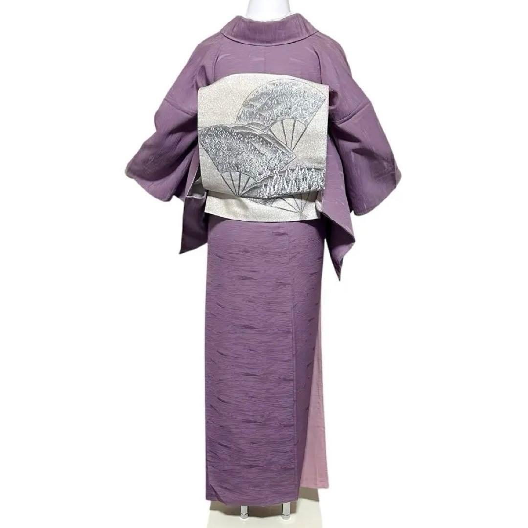 コ*)様 未使用　新品　美品　袷　正絹　色無地　絵羽色無地　フルセット　4点