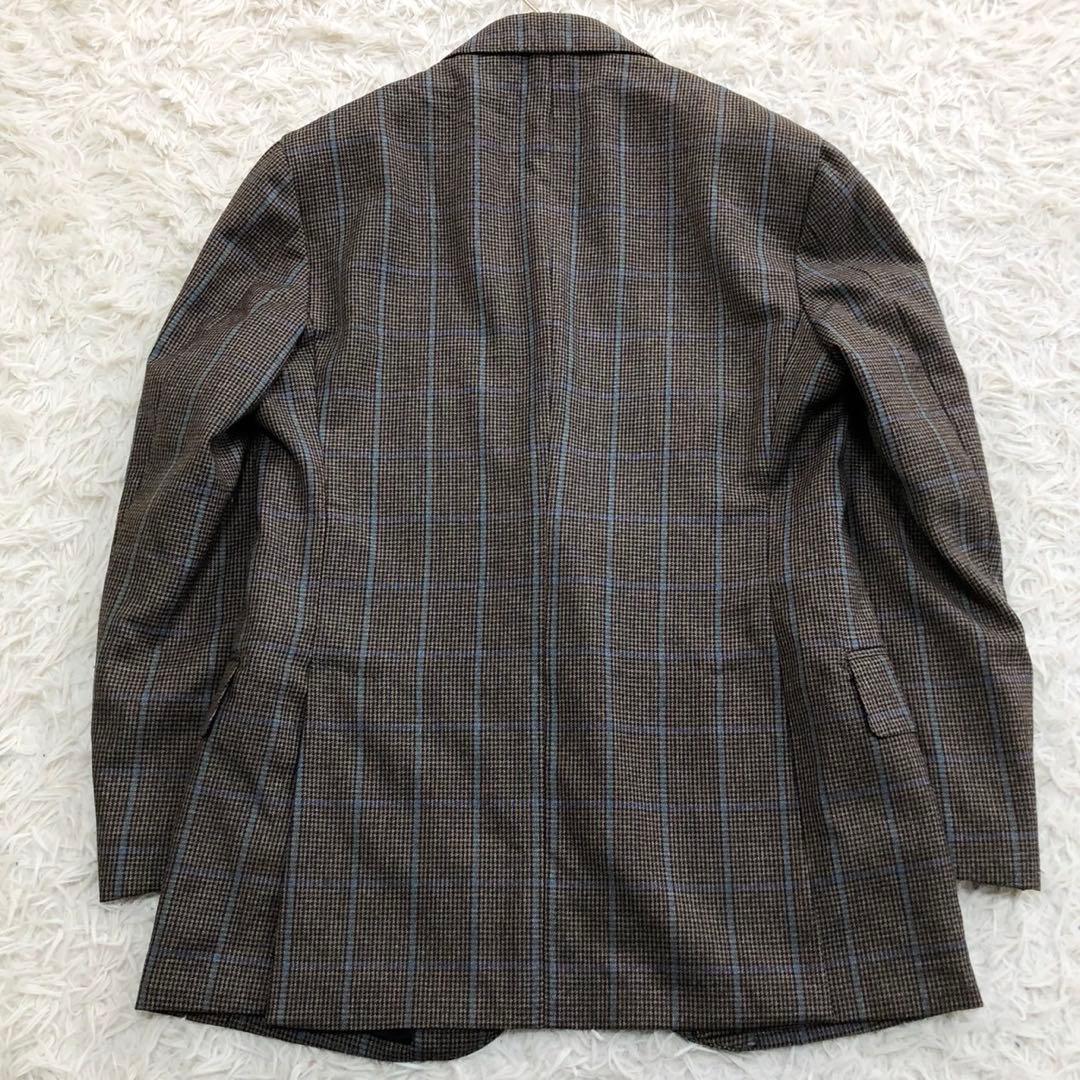 極美品✨ガブリエレパジーニ 3ピース スーツ ペンチェック ブラウン系 48