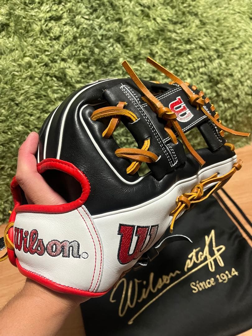 美品 Wilson A2000 1975 硬式内野手用グラブ ブラック×ホワイト