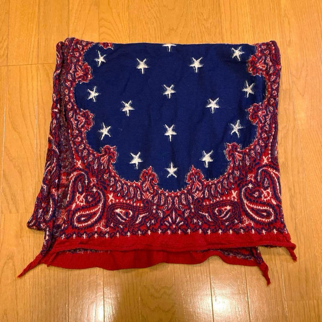 キャピタル　KAPITAL 縮絨ウールストール　ペイズリー☆