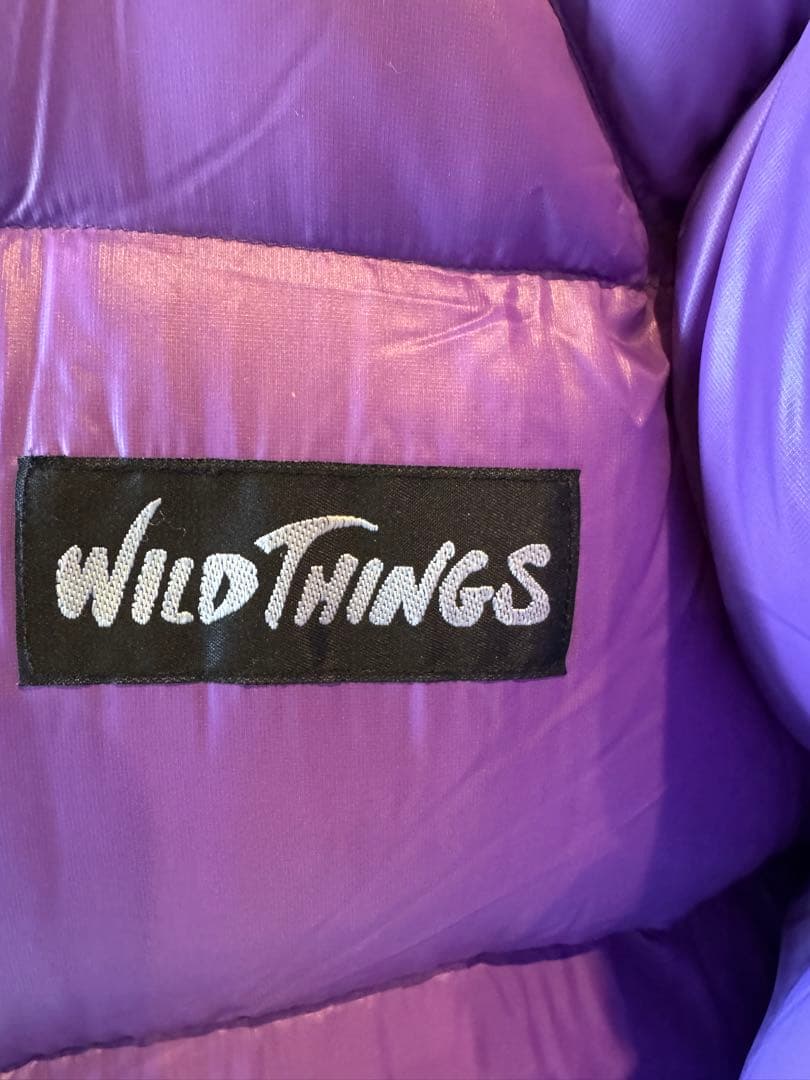 WILD THINGS パープル ダウンジャケット　PERTEX パーテックス