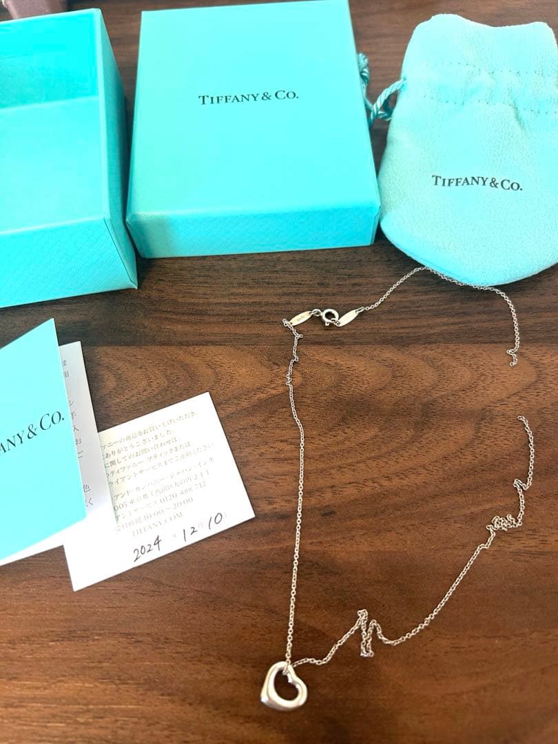 Tiffany オープンハート　ネックレス