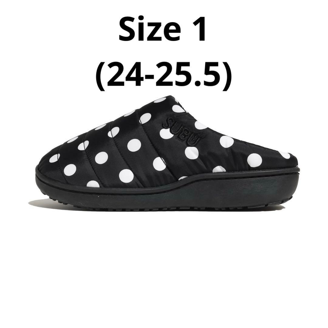 新品SUBU DOTS スブ 水玉 ドット　サンダル　size 1