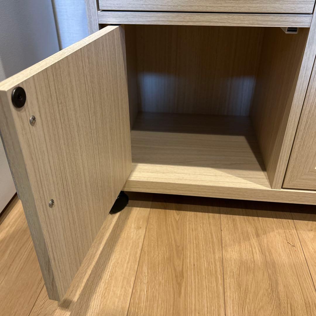 【良品】キッチン・カウンターワゴン ナチュラルブラウン(説明写真追加しました)