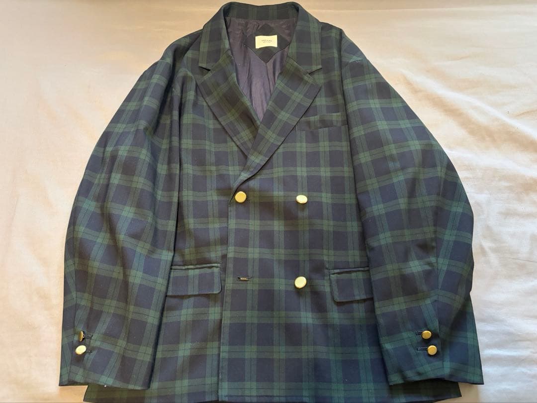 UNFOLK ダブルジャケットブラックウォッチ　1