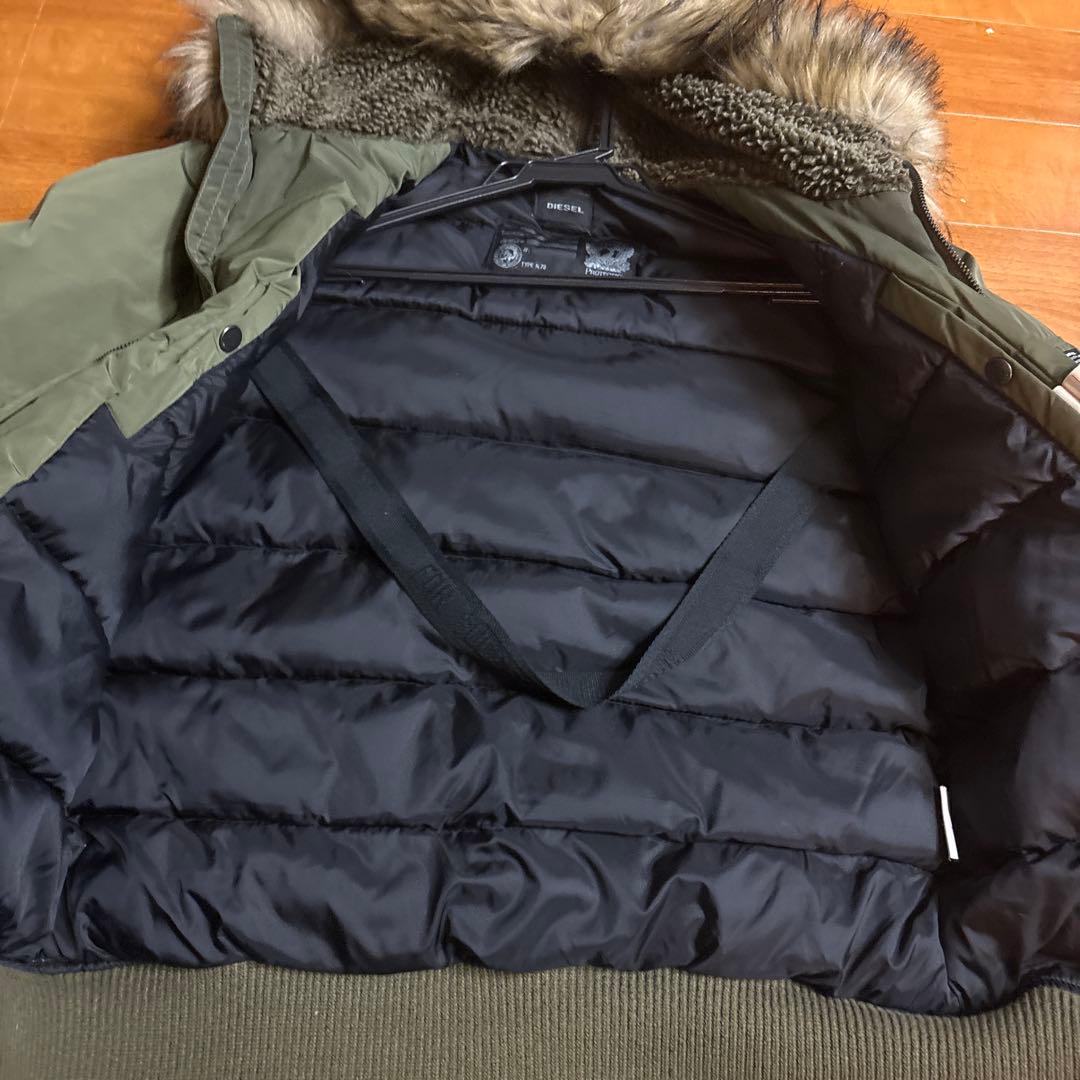 DIESEL ファー ダウンジャケット y2k ヴィンテージ