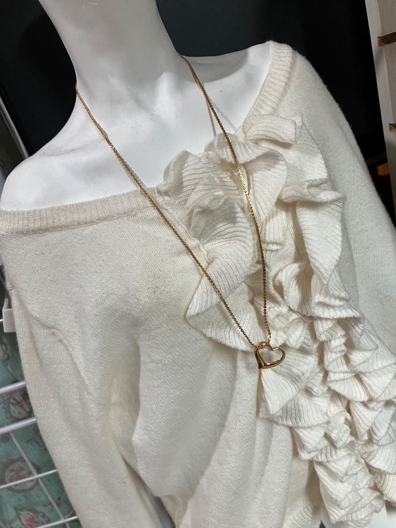 刻印 K18 SN ハート ゴールド ペンダント ネックレス