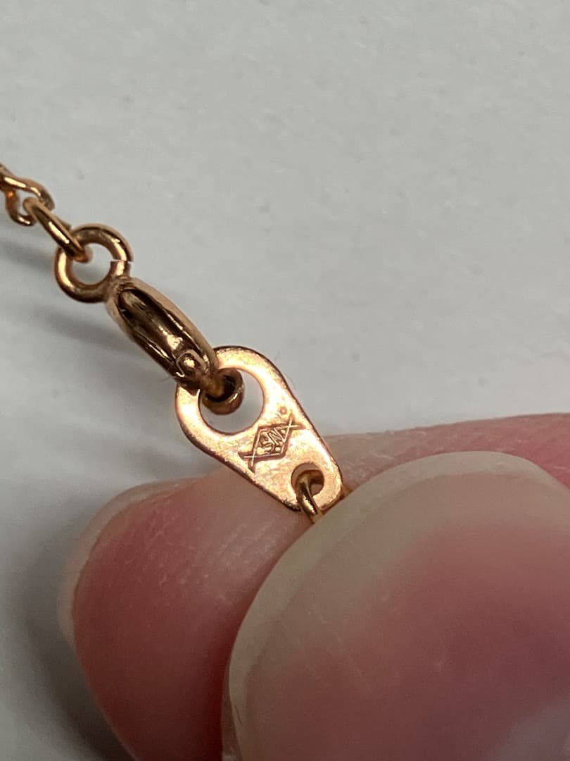 刻印 K18 SN ハート ゴールド ペンダント ネックレス