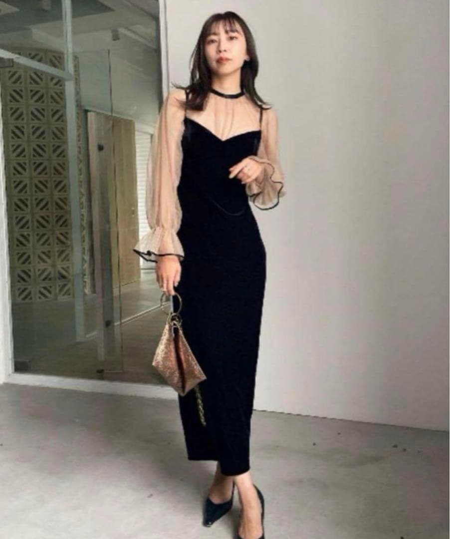 スーツ・フォーマル・ドレス ameri vintage MANY WAY AIRY VEIL DRESS