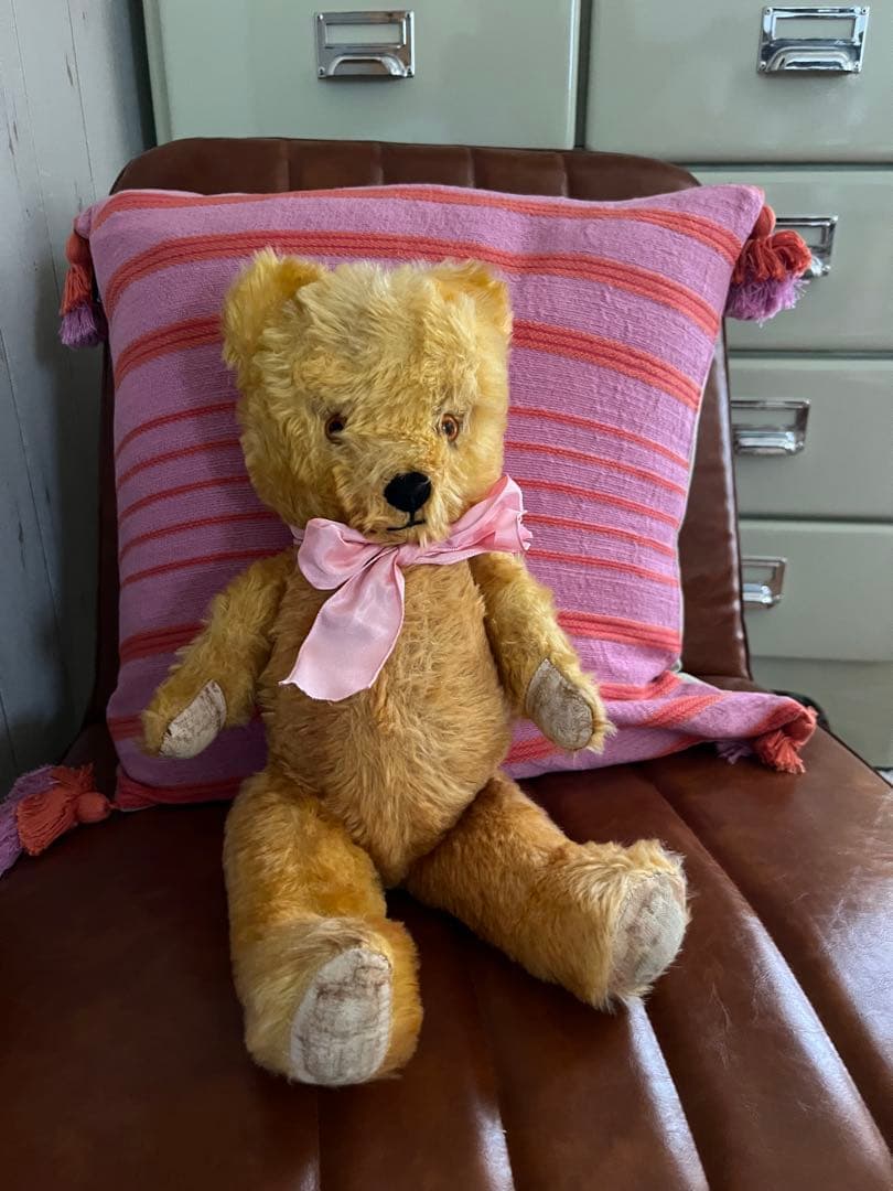 アンティーク テディベア はちみつ色