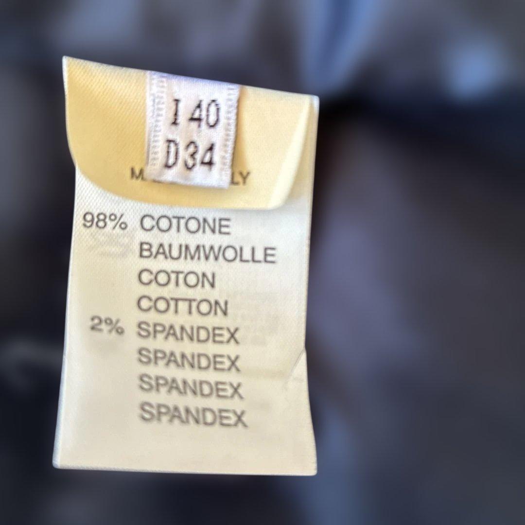 blumarine高級リアルファー付きデニムジャケット、