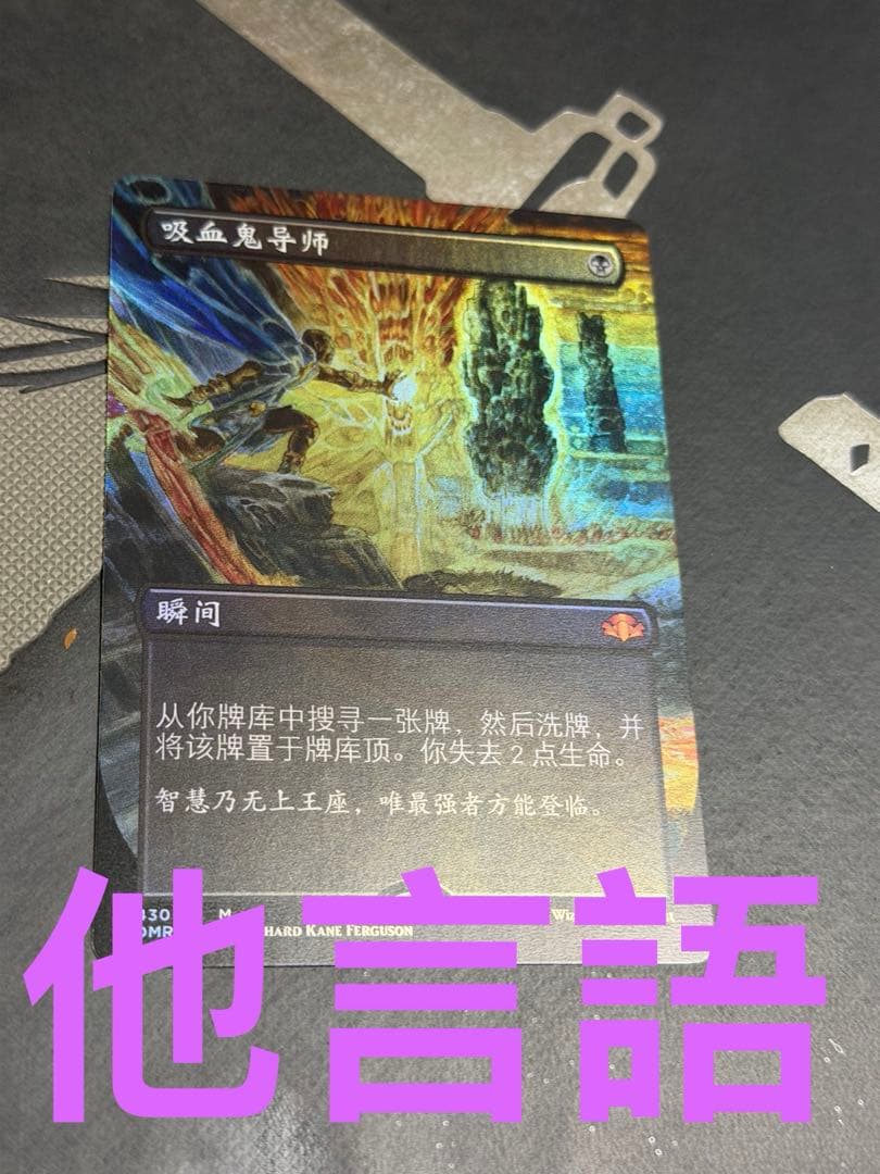 MTG 吸血の教示者 フルアート ボーダーレスfoil 他言語