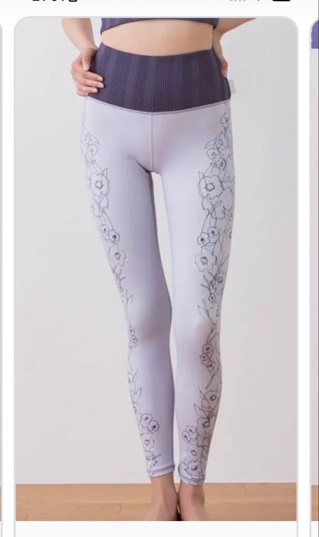 新品　ドローイングフラワーパネル　レギンス　sukala L