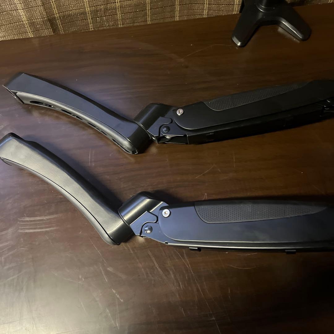 【美品】SHOPPINGALL モニターアーム 2画面用 ノートPCアーム