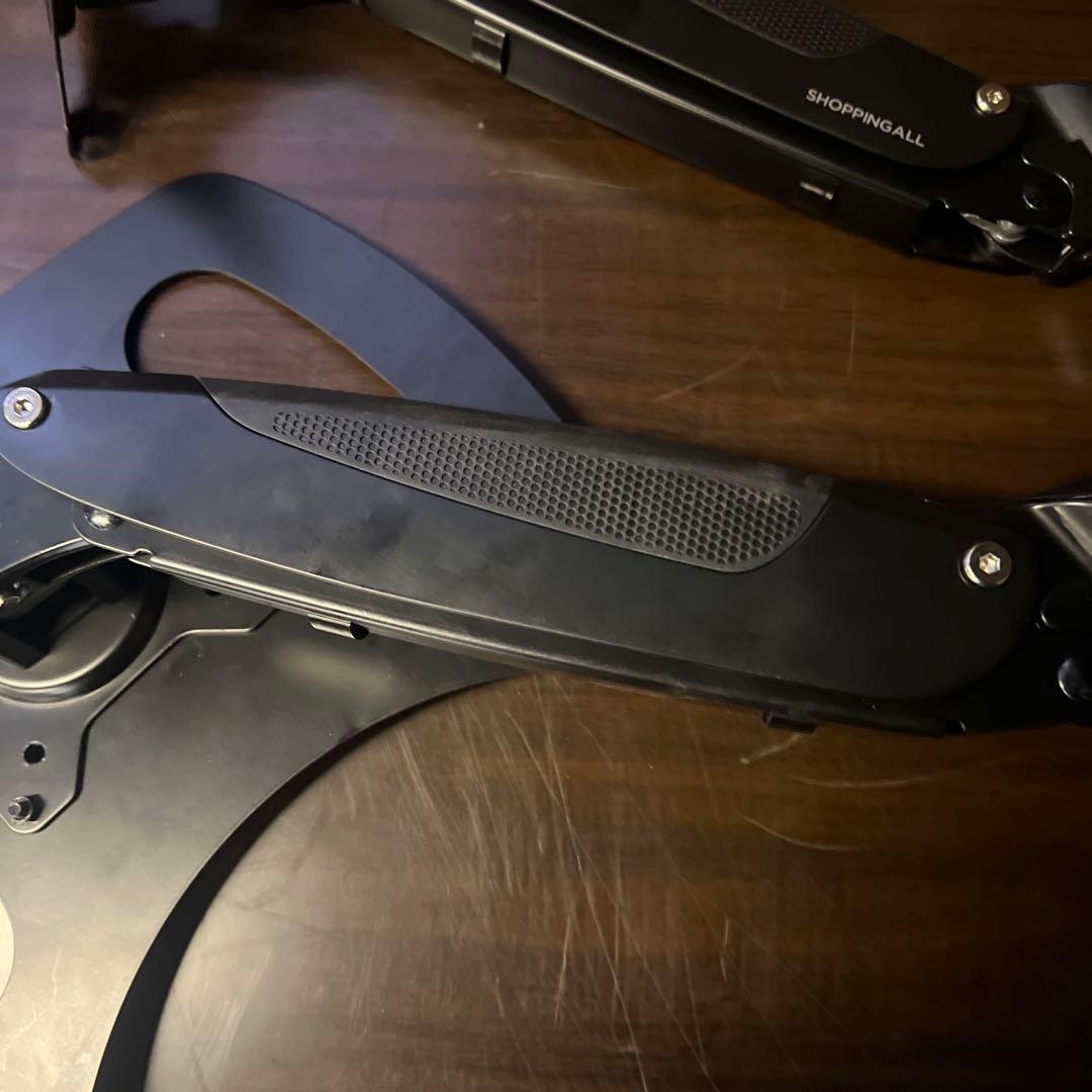 【美品】SHOPPINGALL モニターアーム 2画面用 ノートPCアーム