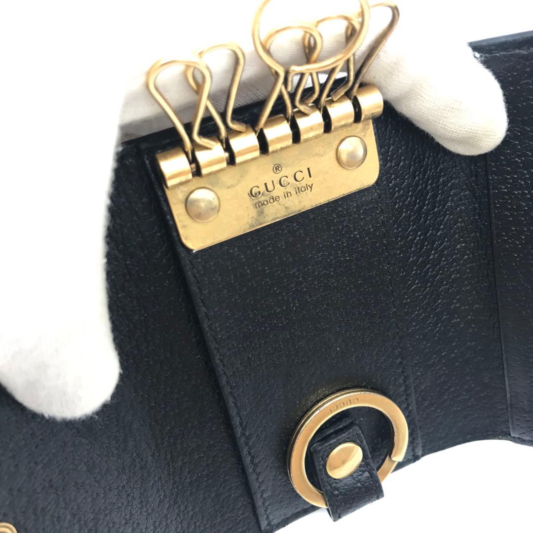 正規品　極美品　グッチキーケース　グッチggマーモント GUCCI レザー