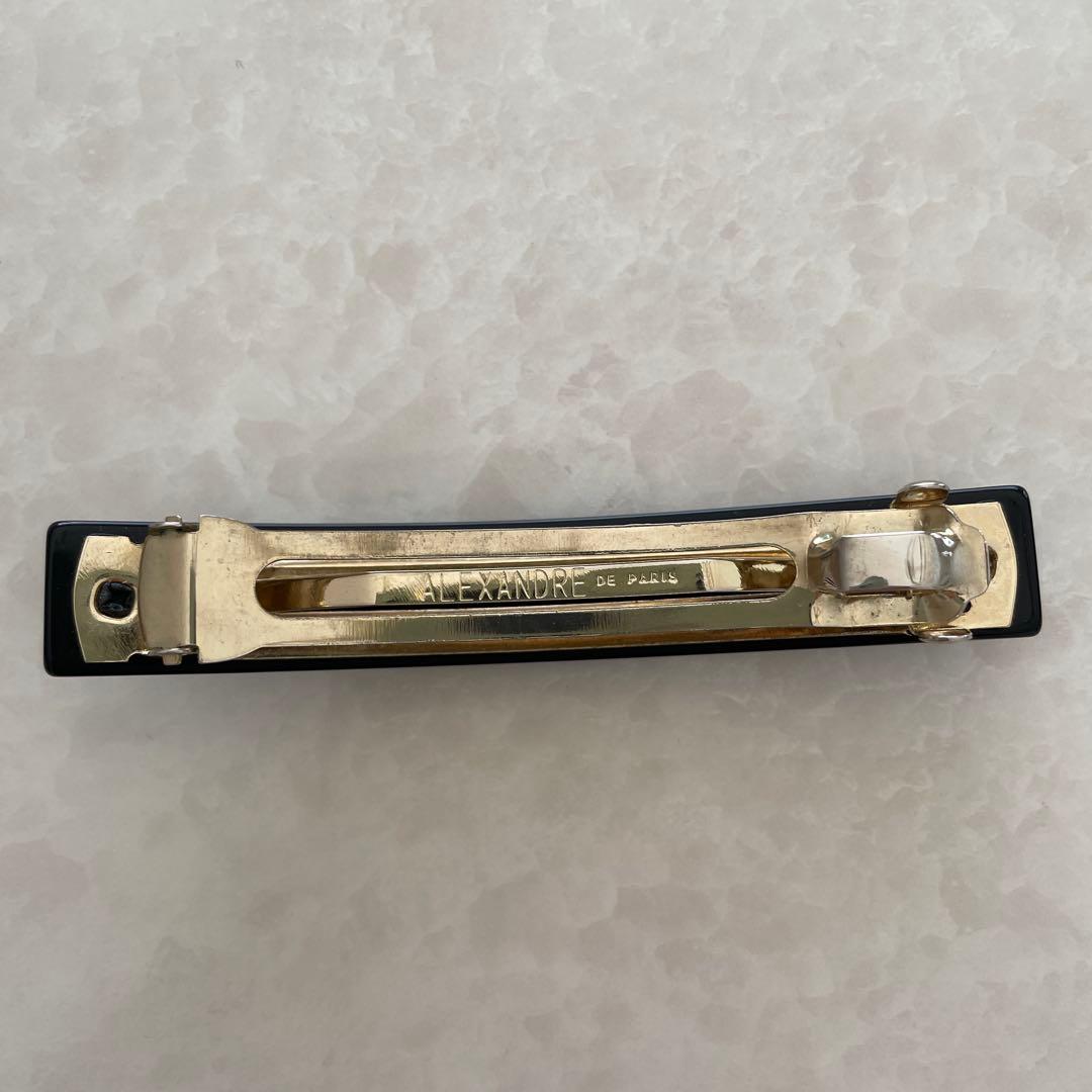 ALEXANDRE ブラック バレッタ