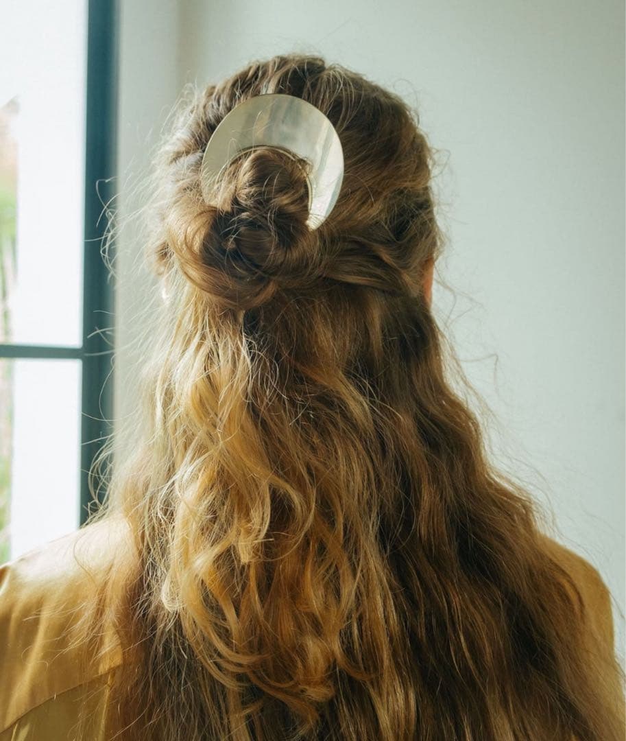 SYKIA Moon Plate Hair Fork （GOLD）