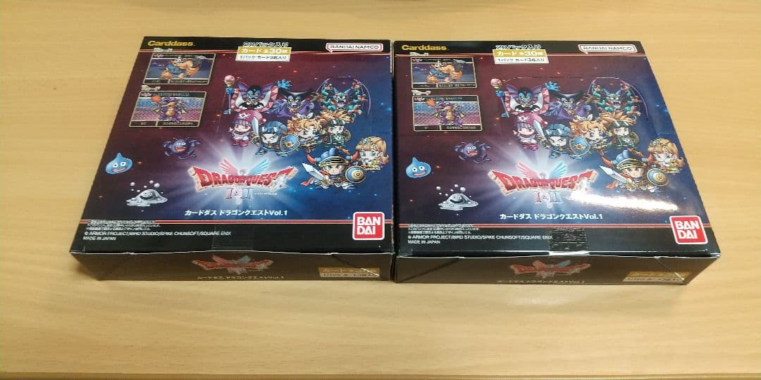 【未開封】カードダス ドラゴンクエストvol.1/2BOX テープ付き