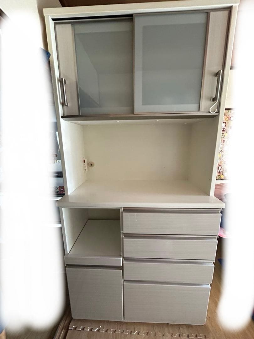 ☆ニトリ☆食器棚　キッチンボード　ホワイト