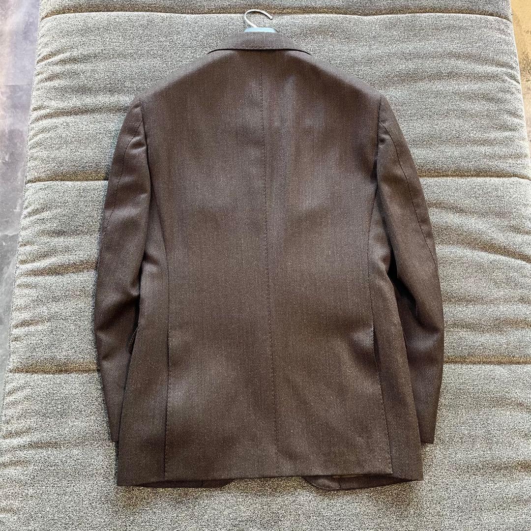 【美品】BEAMS F / キャバルリーツイル ダークブラウン スーツ