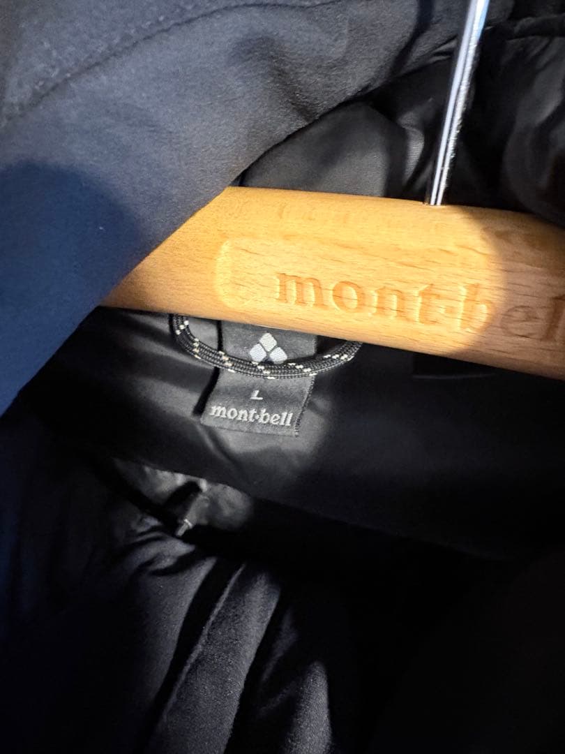 モンベル パーマフロスト ライトダウンパーカ メンズ Lサイズ ブラック