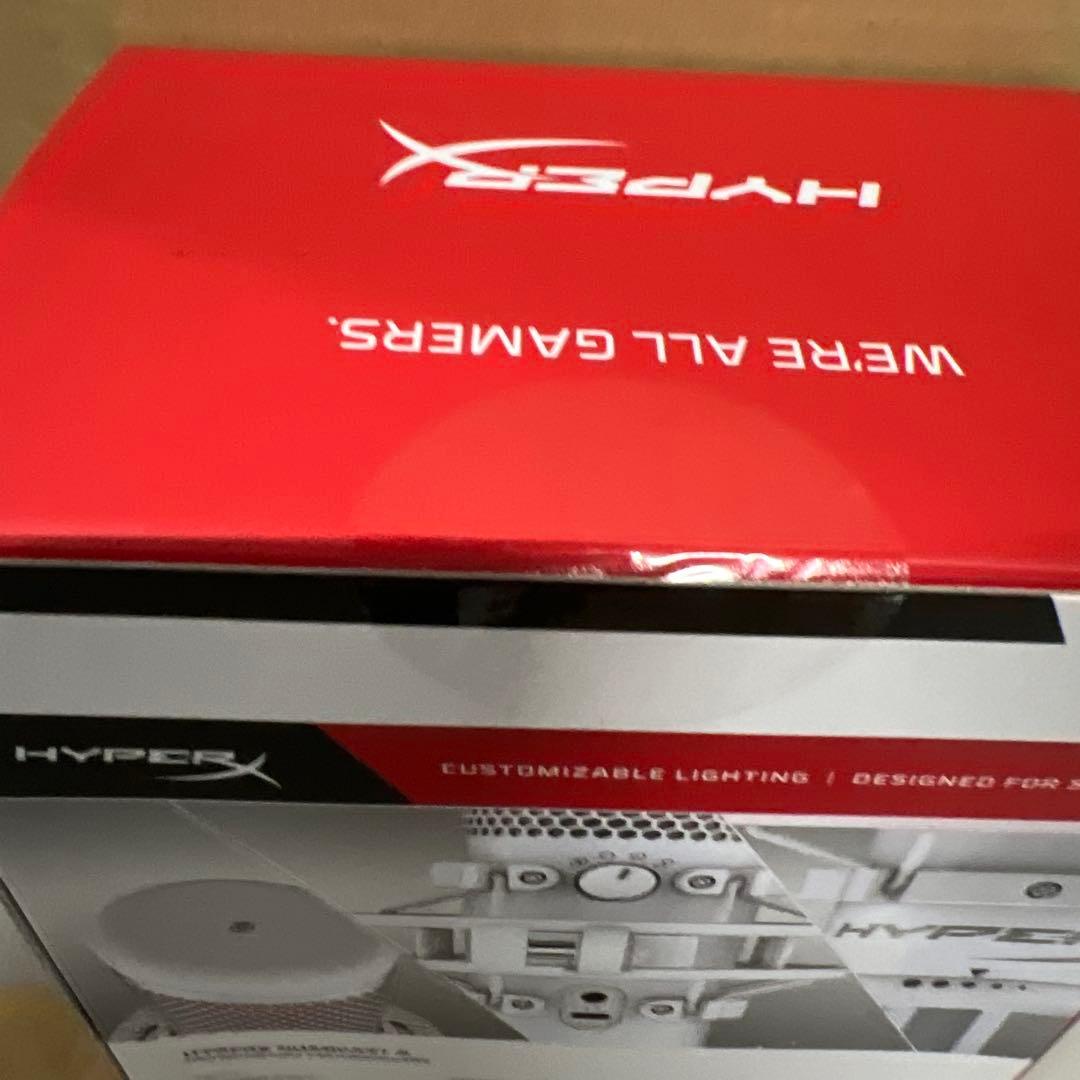 HyperX QuadCast S コンデンサーマイク 光る マイク 配信 白